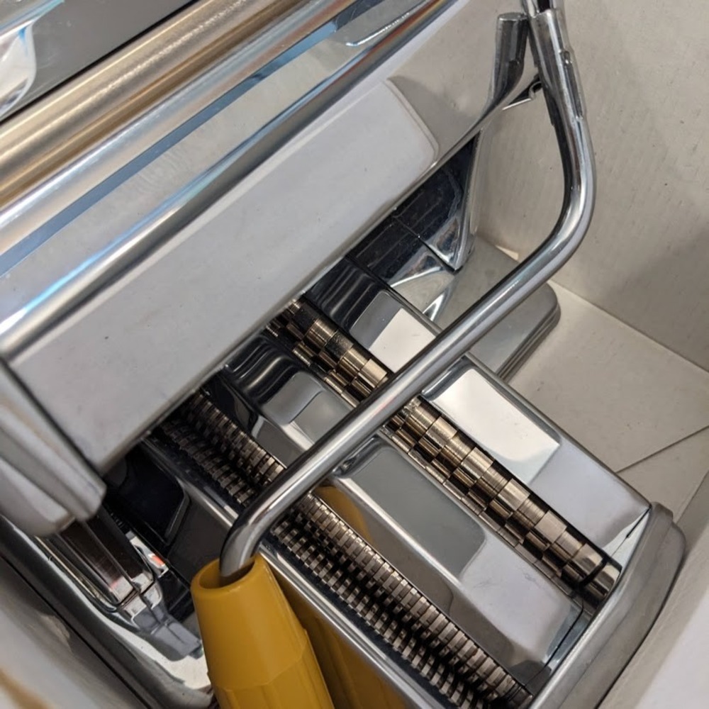 Marcato Atlas Mod 150 Pasta Maker Machine Made in Italy Vintage Chrome Steel - Picture 3 of 6